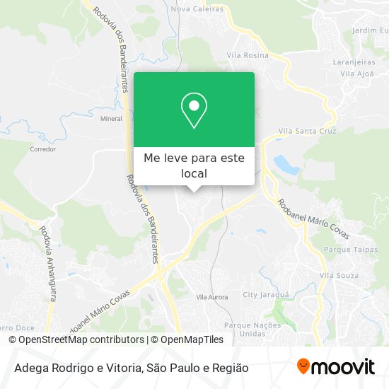 Adega Rodrigo e Vitoria mapa