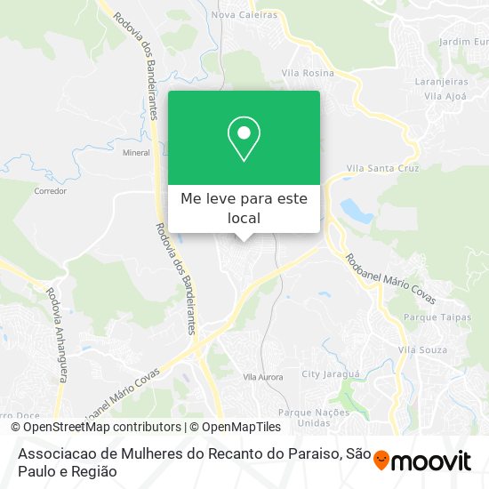 Associacao de Mulheres do Recanto do Paraiso mapa