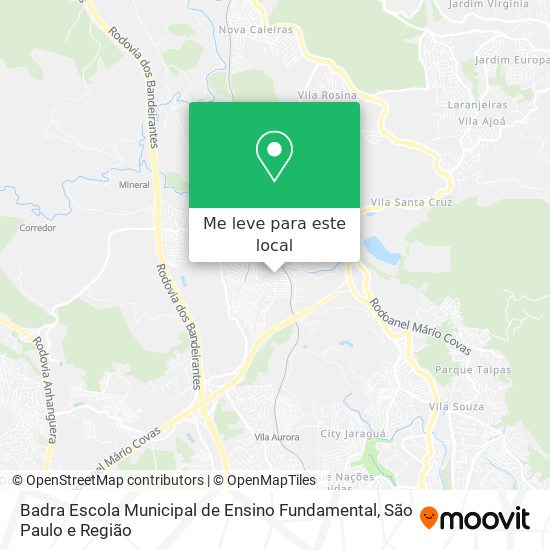 Badra Escola Municipal de Ensino Fundamental mapa