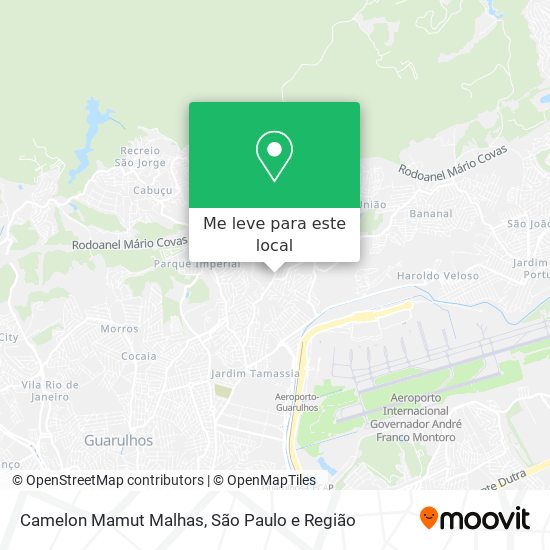 Camelon Mamut Malhas mapa