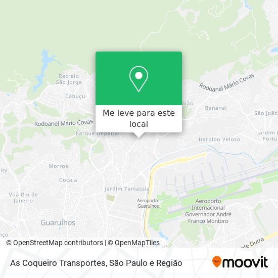 As Coqueiro Transportes mapa