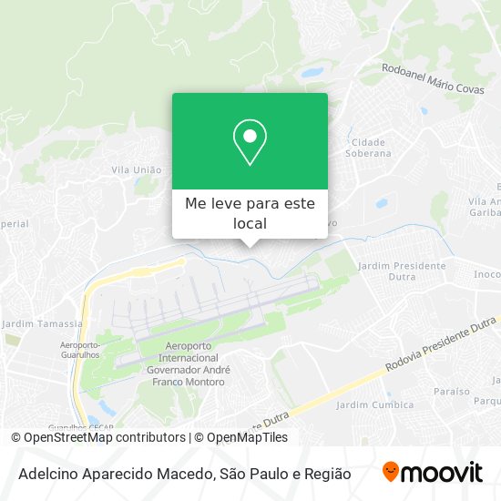 Adelcino Aparecido Macedo mapa