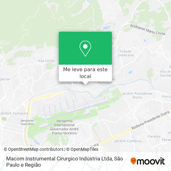 Macom Instrumental Cirurgico Indústria Ltda mapa