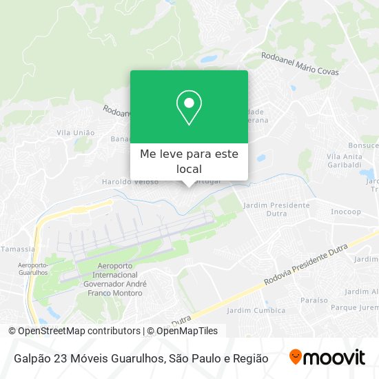 Galpão 23 Móveis Guarulhos mapa