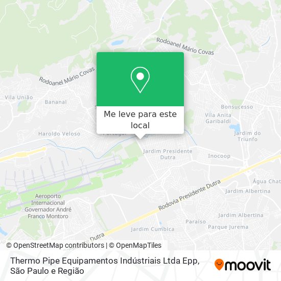 Thermo Pipe Equipamentos Indústriais Ltda Epp mapa