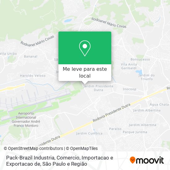 Pack-Brazil Industria, Comercio, Importacao e Exportacao de mapa