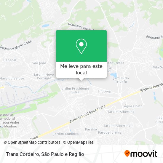 Trans Cordeiro mapa