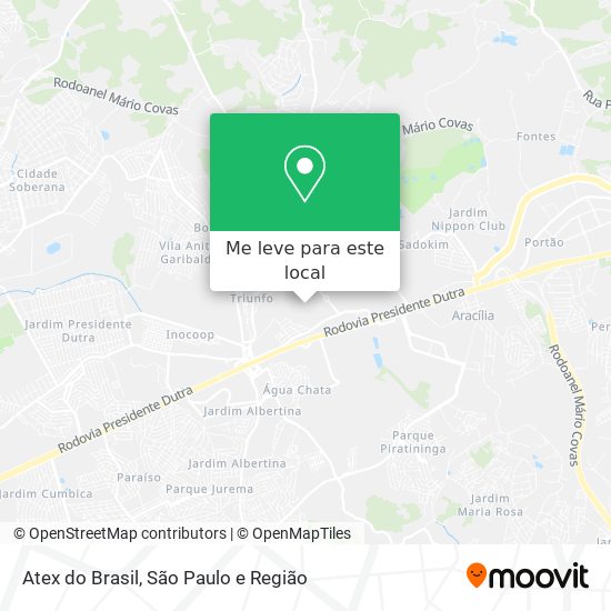 Atex do Brasil mapa