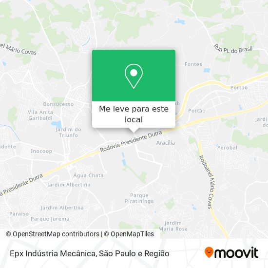 Epx Indústria Mecânica mapa
