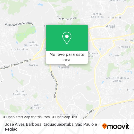 Jose Alves Barbosa Itaquaquecetuba mapa