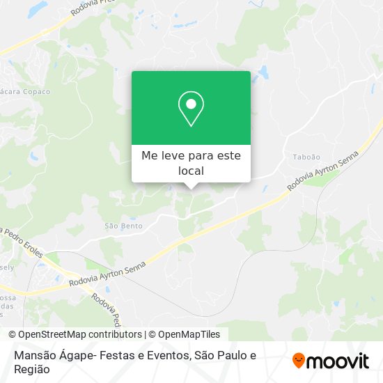 Mansão Ágape- Festas e Eventos mapa