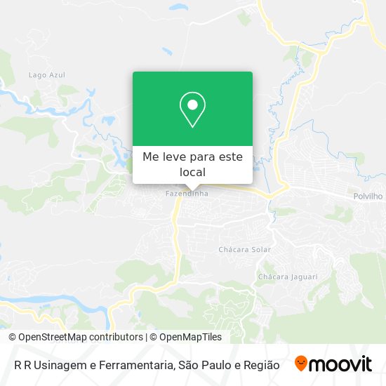 R R Usinagem e Ferramentaria mapa