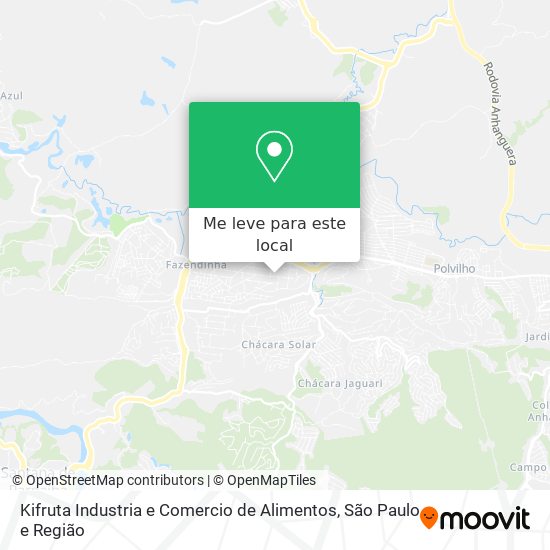 Kifruta Industria e Comercio de Alimentos mapa