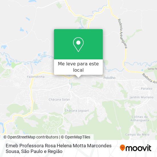 Emeb Professora Rosa Helena Motta Marcondes Sousa mapa