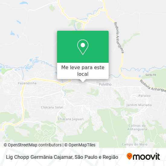 Lig Chopp Germânia Cajamar mapa