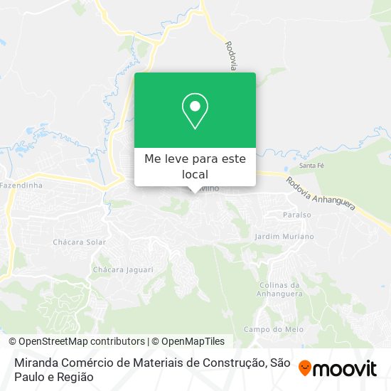 Miranda Comércio de Materiais de Construção mapa