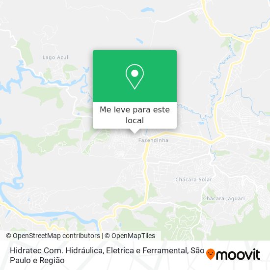 Hidratec Com. Hidráulica, Eletrica e Ferramental mapa