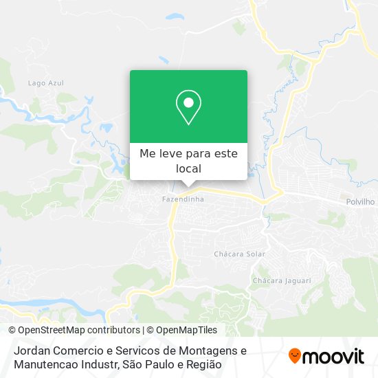 Jordan Comercio e Servicos de Montagens e Manutencao Industr mapa