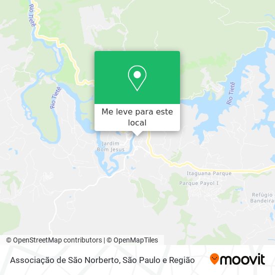 Associação de São Norberto mapa