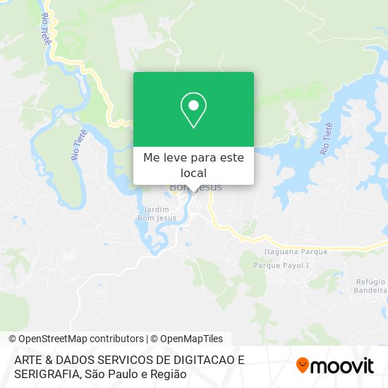 ARTE & DADOS SERVICOS DE DIGITACAO E SERIGRAFIA mapa