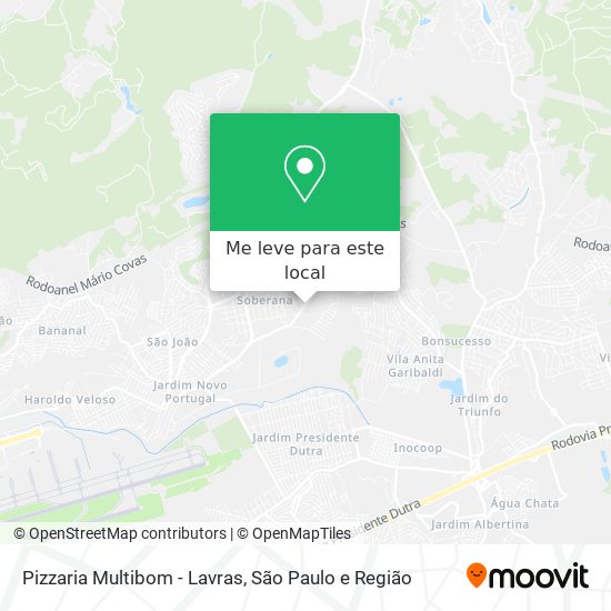 Pizzaria Multibom - Lavras mapa
