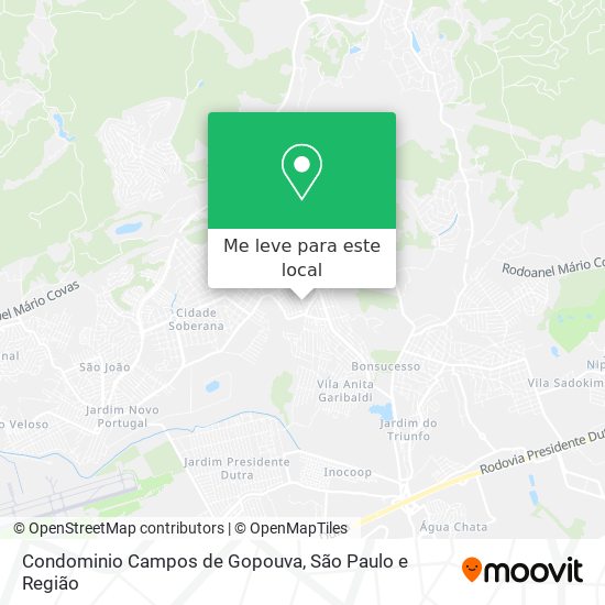 Condominio Campos de Gopouva mapa