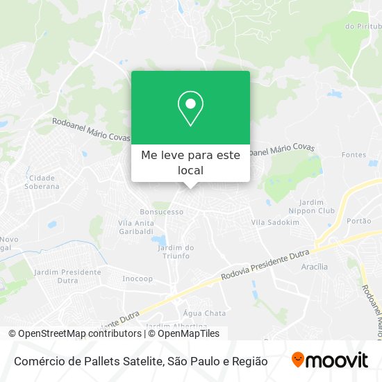 Comércio de Pallets Satelite mapa