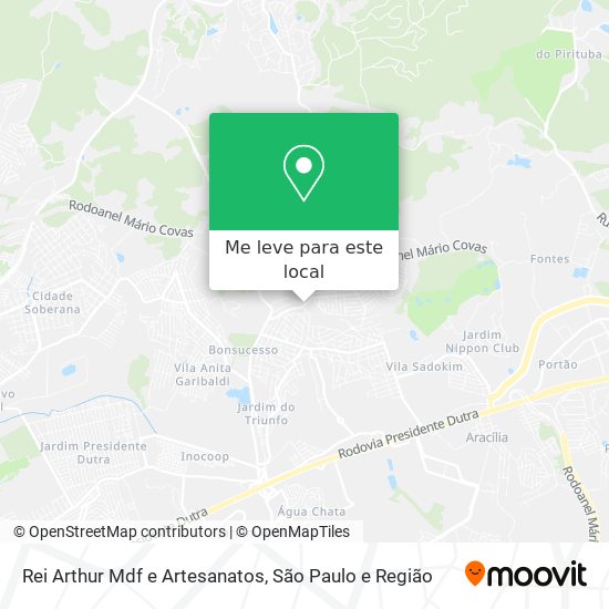 Rei Arthur Mdf e Artesanatos mapa