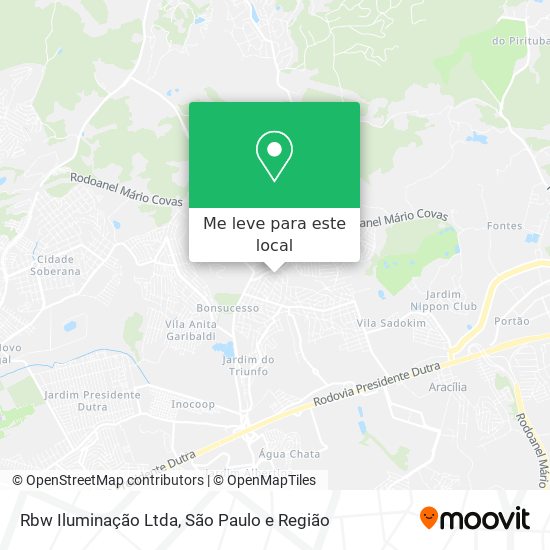 Rbw Iluminação Ltda mapa
