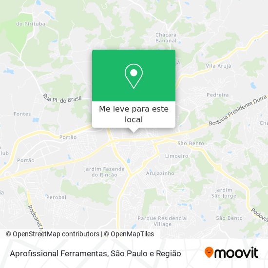 Aprofissional Ferramentas mapa