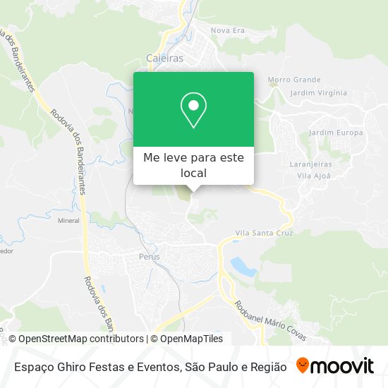 Espaço Ghiro Festas e Eventos mapa