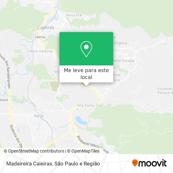 Madeireira Caieiras mapa