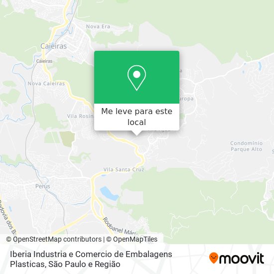 Iberia Industria e Comercio de Embalagens Plasticas mapa