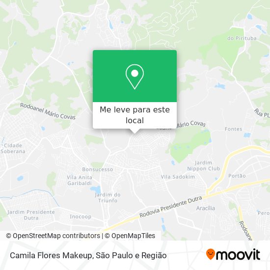 Camila Flores Makeup mapa