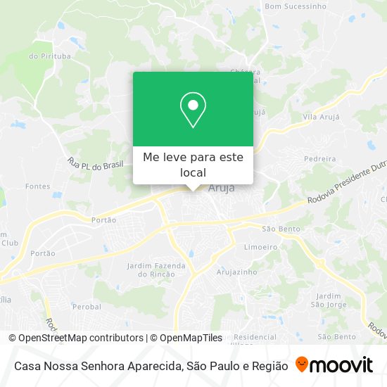 Casa Nossa Senhora Aparecida mapa