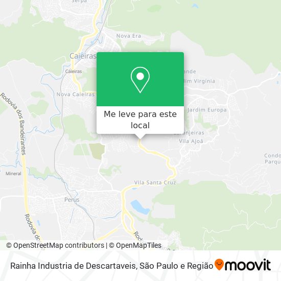 Rainha Industria de Descartaveis mapa