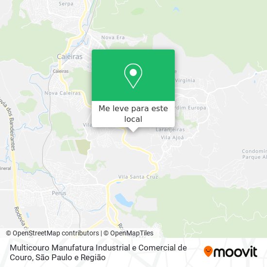 Multicouro Manufatura Industrial e Comercial de Couro mapa