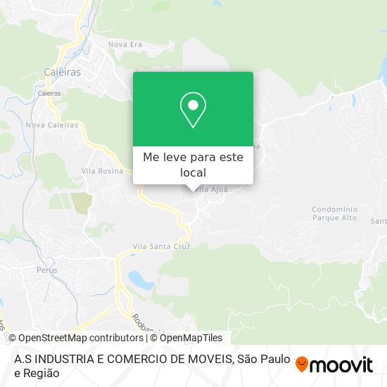 A.S INDUSTRIA E COMERCIO DE MOVEIS mapa