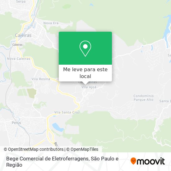 Bege Comercial de Eletroferragens mapa