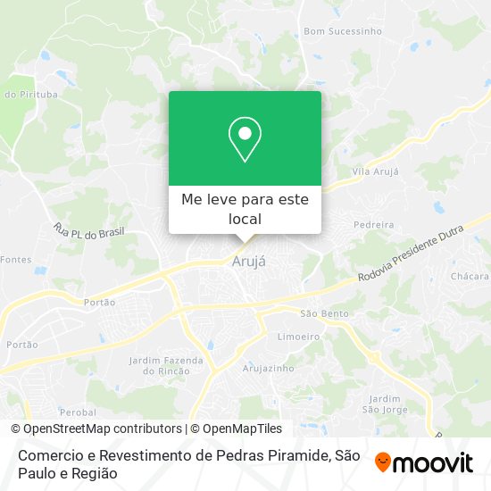 Comercio e Revestimento de Pedras Piramide mapa
