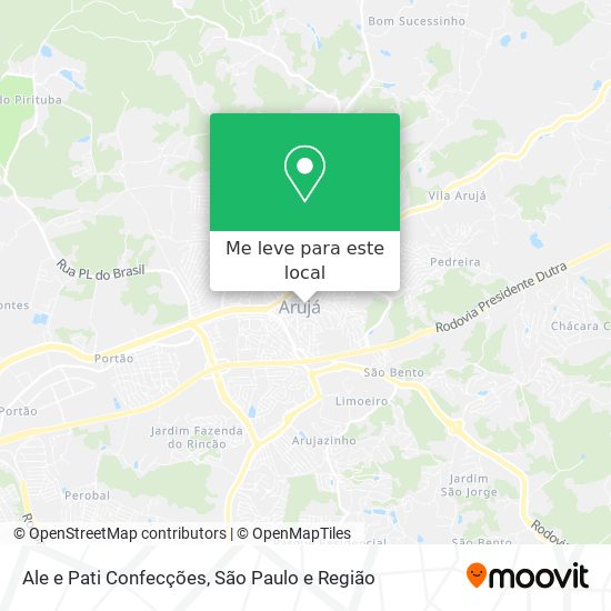 Ale e Pati Confecções mapa