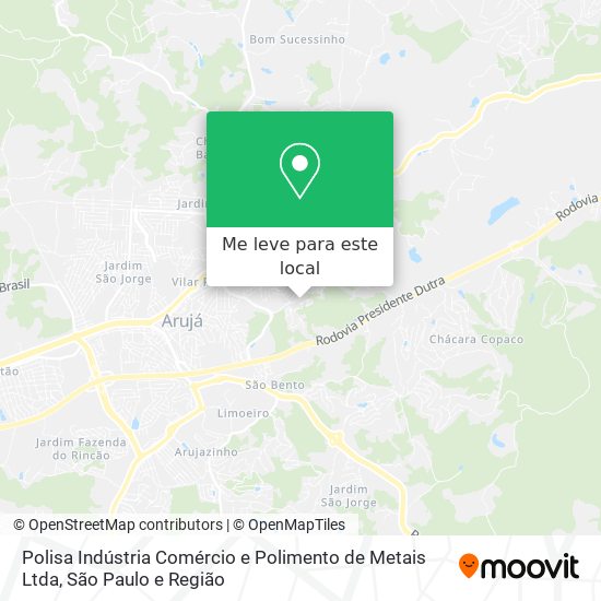 Polisa Indústria Comércio e Polimento de Metais Ltda mapa