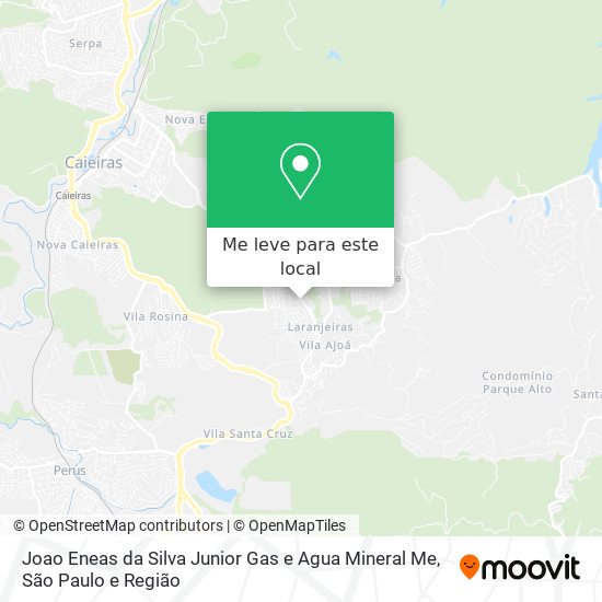 Joao Eneas da Silva Junior Gas e Agua Mineral Me mapa