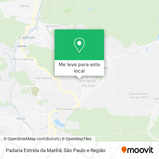 Padaria Estrela da Manhã mapa