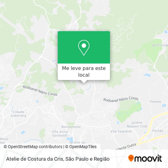 Atelie de Costura da Cris mapa