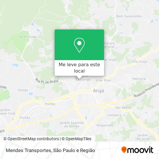 Mendes Transportes mapa