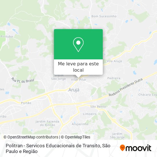 Politran - Servicos Educacionais de Transito mapa