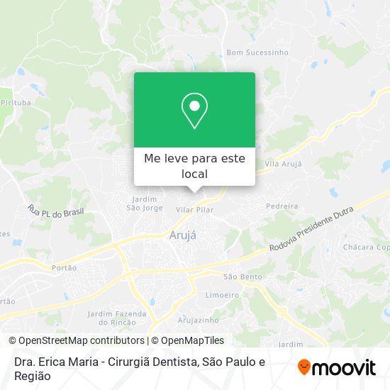 Dra. Erica Maria - Cirurgiã Dentista mapa