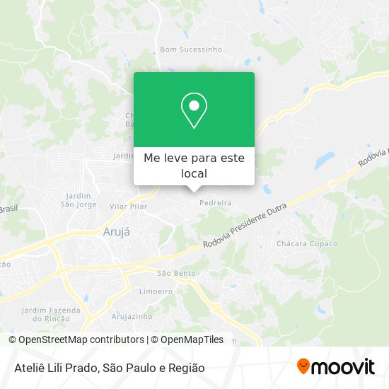 Ateliê Lili Prado mapa