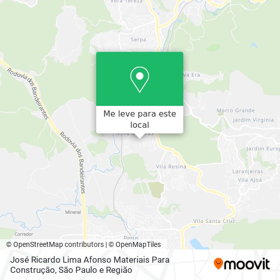 José Ricardo Lima Afonso Materiais Para Construção mapa